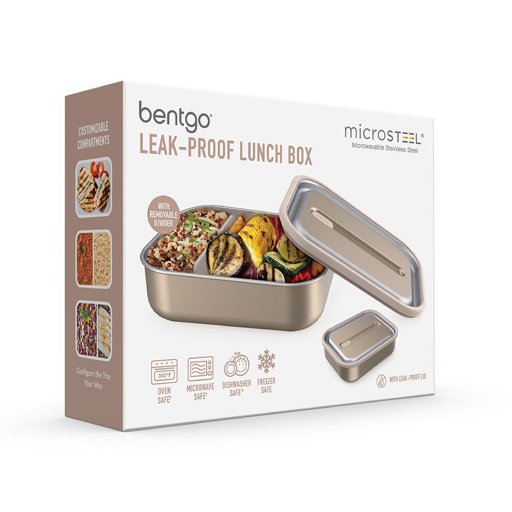 Bentgo - Microsteel Leak Proof Lunch Box - Gold