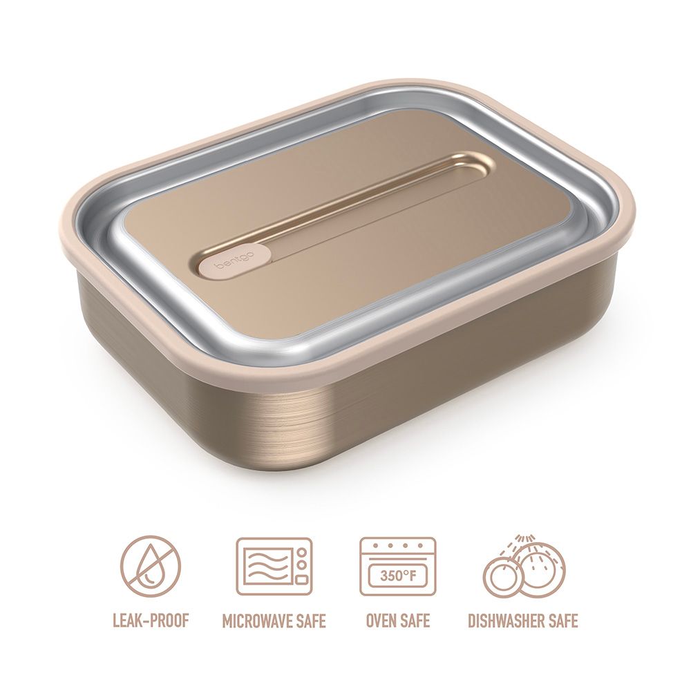 Bentgo - Microsteel Leak Proof Lunch Box - Gold