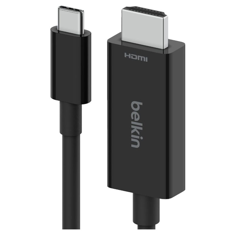 Belkin - USB-C To HDMI 2.1 Cable - Black - 2 m