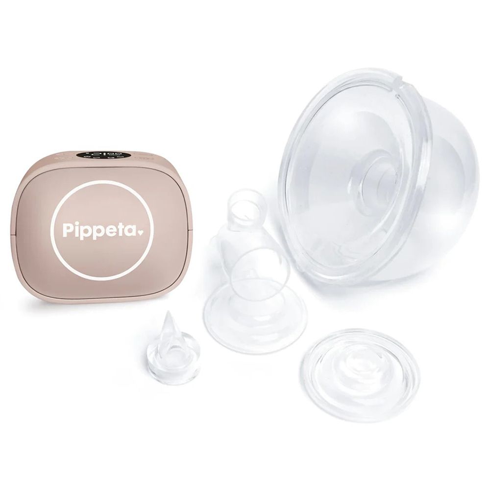 Pippeta - LED Wearable Hands Free Breast Pump - Ash Rose - 2pcs