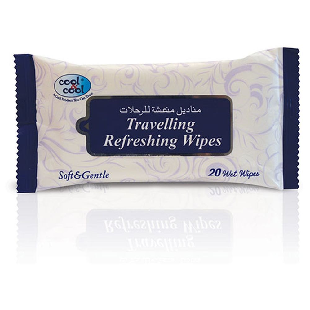 Cool & Cool - Travelling Refreshing Wipes 20's - Pack of 4