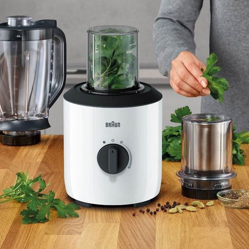 Braun - 3-In-1 500 Watt 2 Speeds Blender w/ Pulse - White/Green