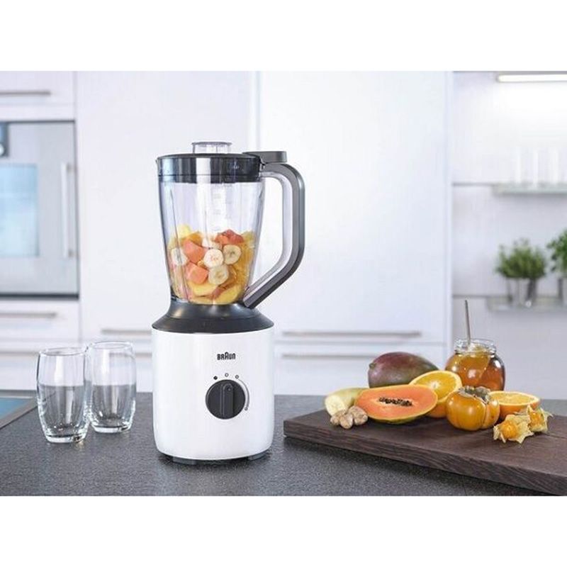 Braun - 3-In-1 500 Watt 2 Speeds Blender w/ Pulse - White/Green