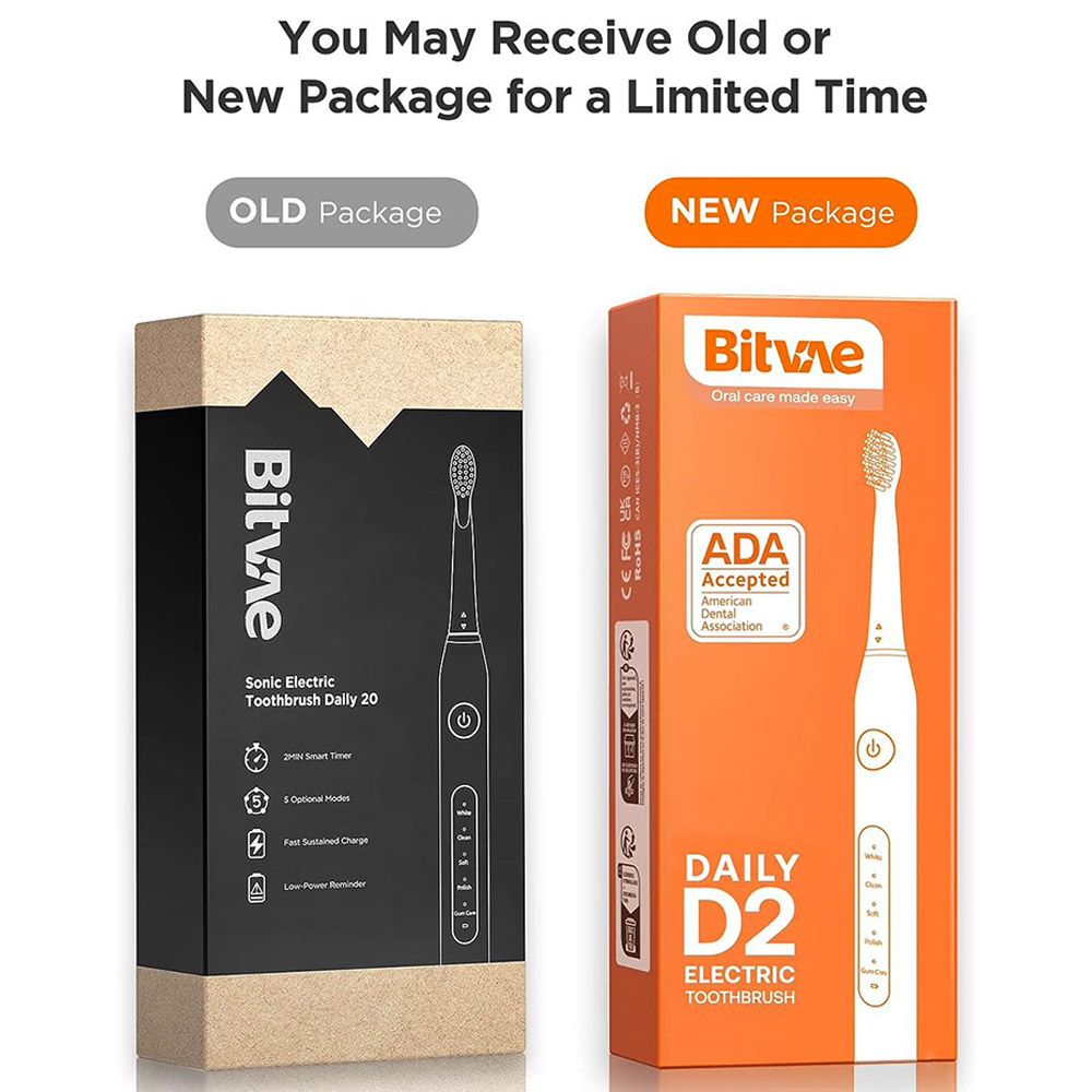 Bitvae - D2 Ultrasonic Electric Toothbrush