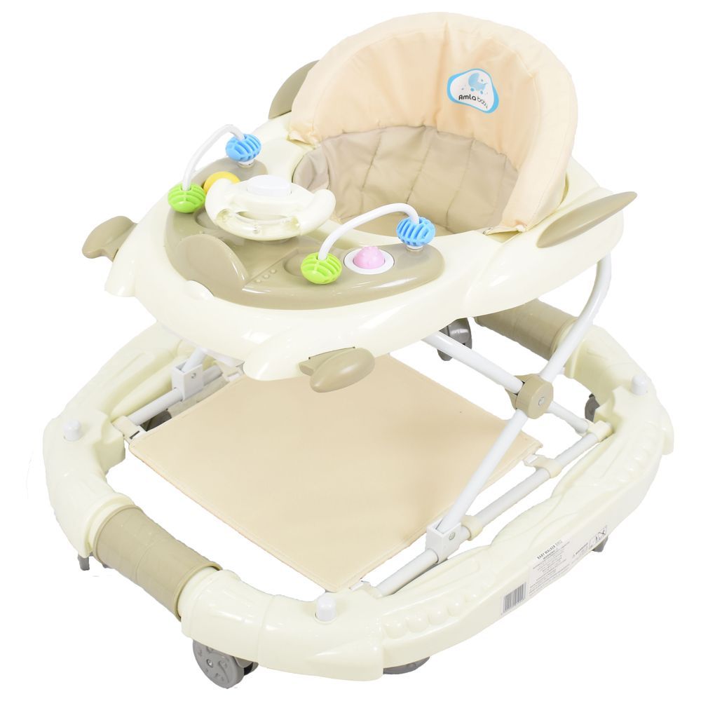 Amla Baby - Bw02C Rocket Rocking Baby Walker - Cream