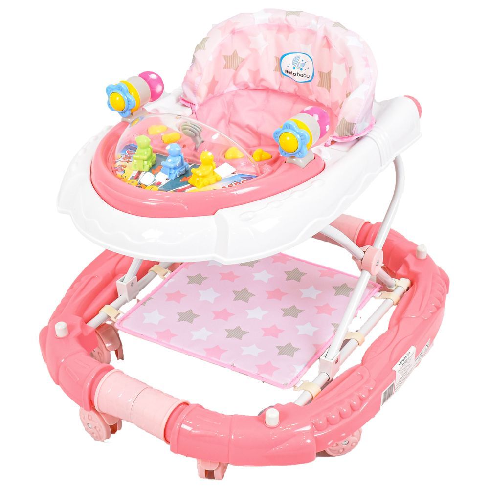 Amla Baby - Bw04P Rocking Baby Walker - Pink