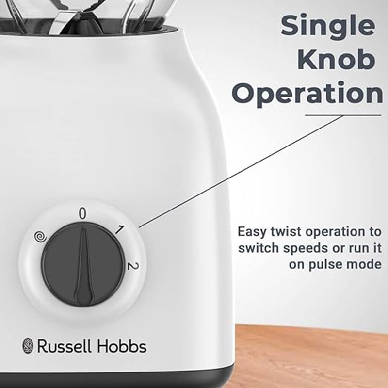 Russell Hobbs - Blender With Grinder And Multi Chopper Mill - White