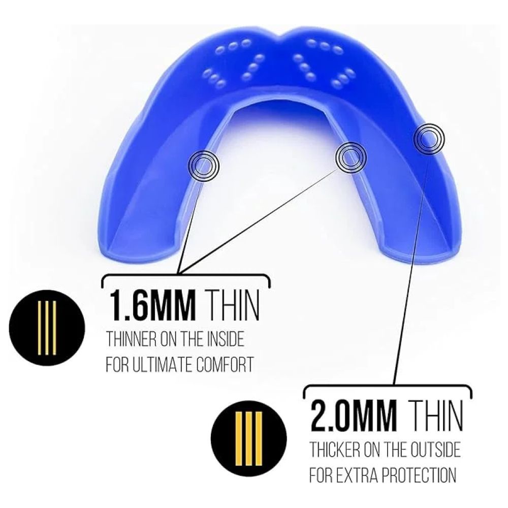 Sisu - 3D Youth Oral Care Mouthguard - Electric Blue - 2 mm