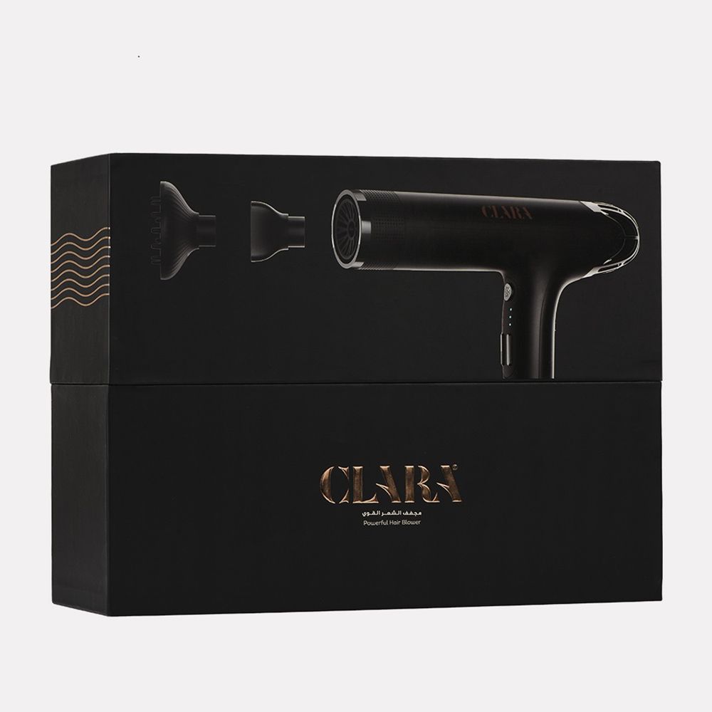 Clara - Powerful Hair Blowdryer - Black - 2000 W