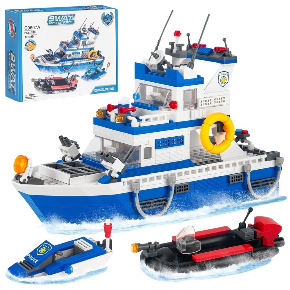 Woma - Coastal Patrol Building Blocks Set - Swat - 480 Pcs