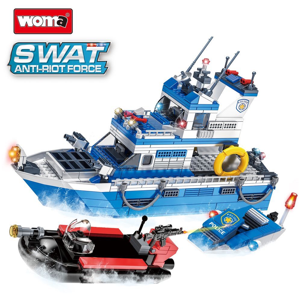 Woma - Coastal Patrol Building Blocks Set - Swat - 480 Pcs