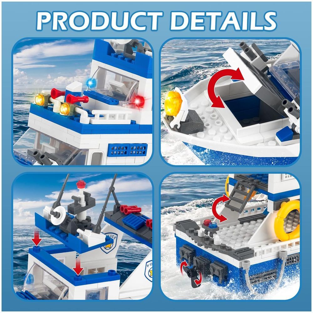 Woma - Coastal Patrol Building Blocks Set - Swat - 480 Pcs