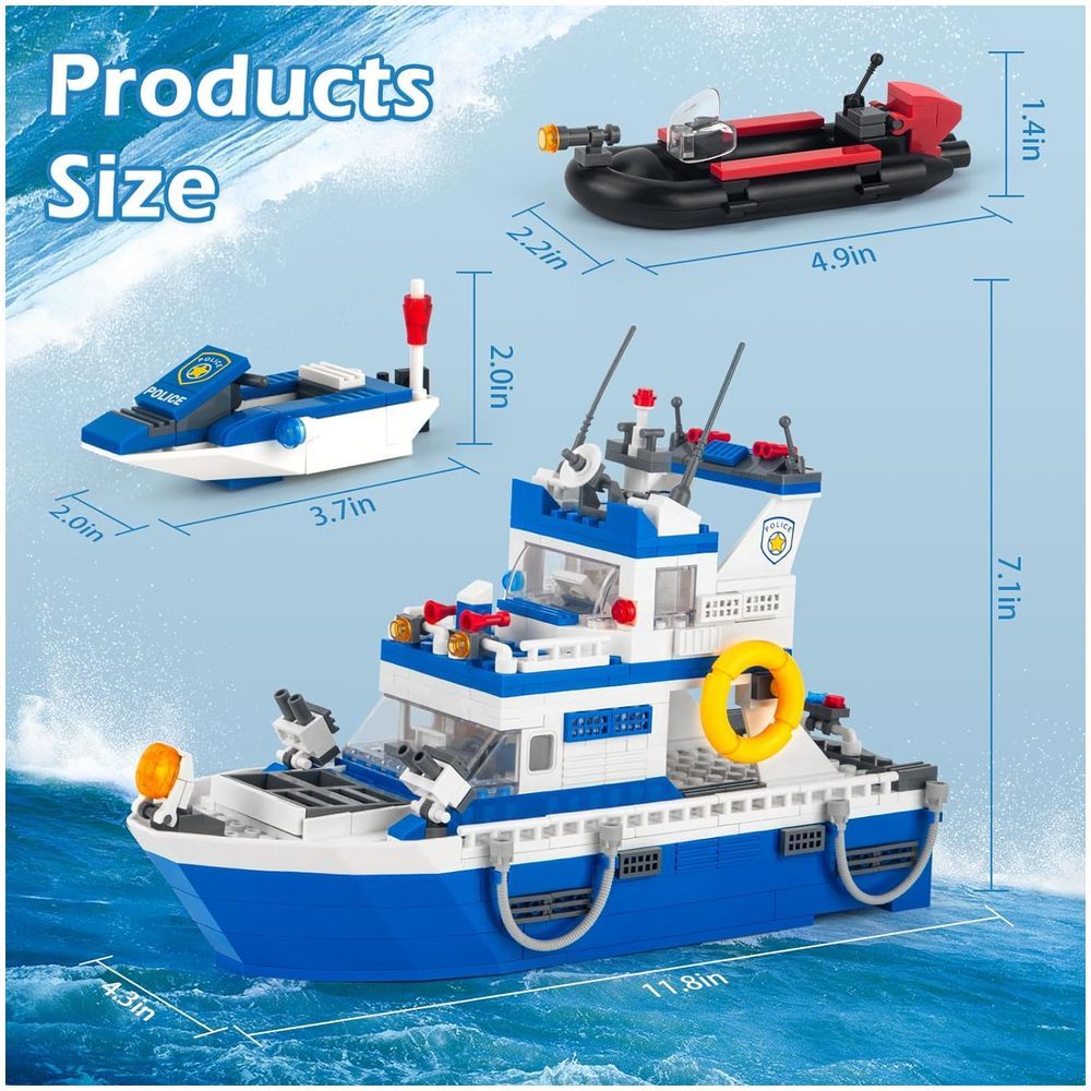 Woma - Coastal Patrol Building Blocks Set - Swat - 480 Pcs