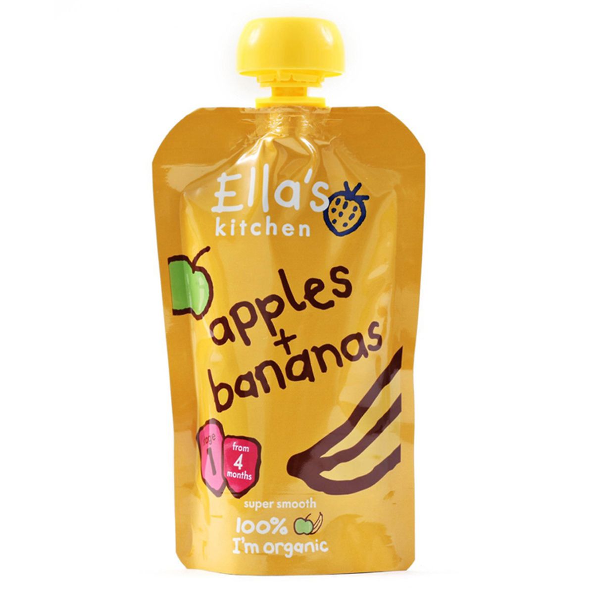 Ella's Kitchen - Apples + Bananas 120Gg X 5