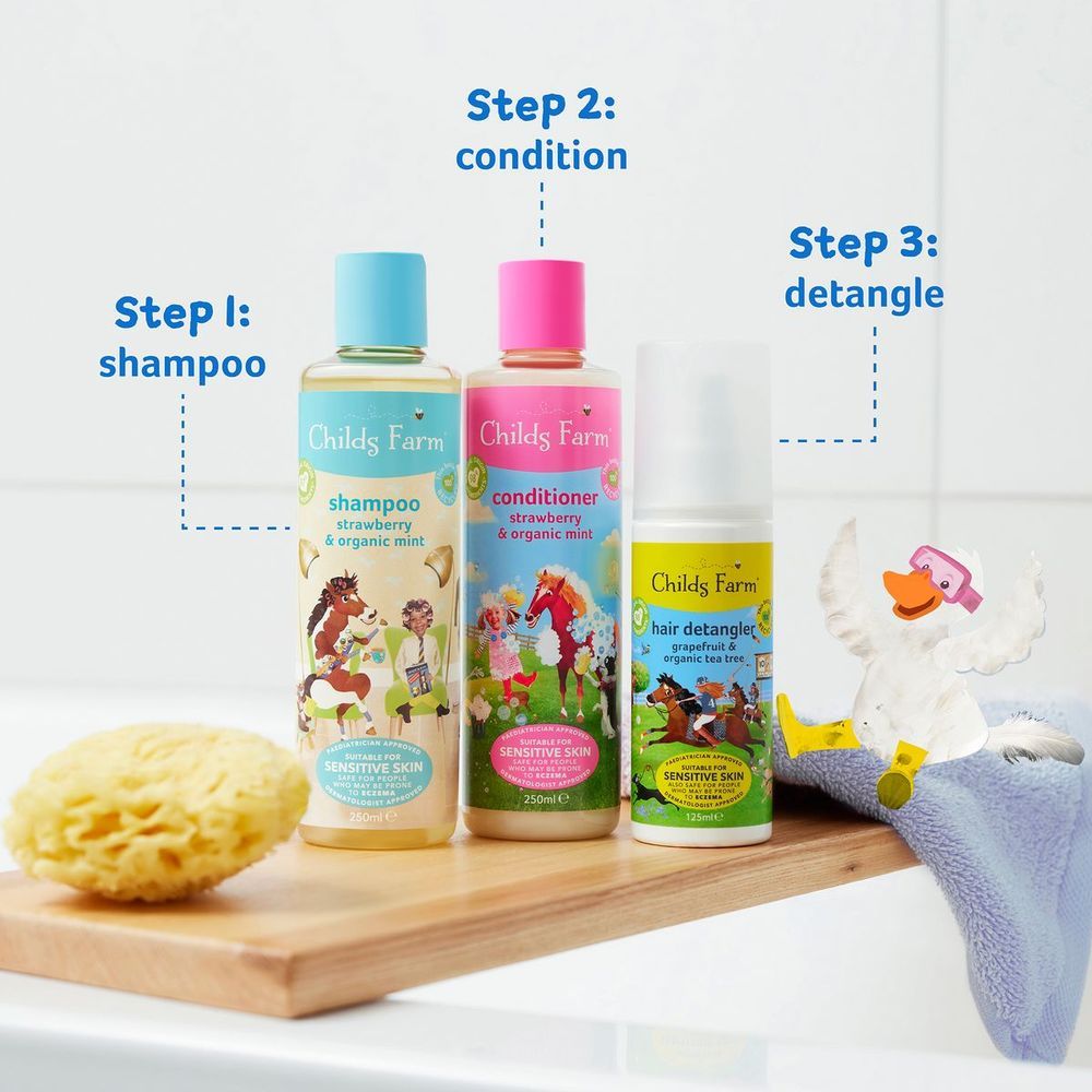 Childs Farm - Shampoo - Strawberry&Organic Mint - 250Ml