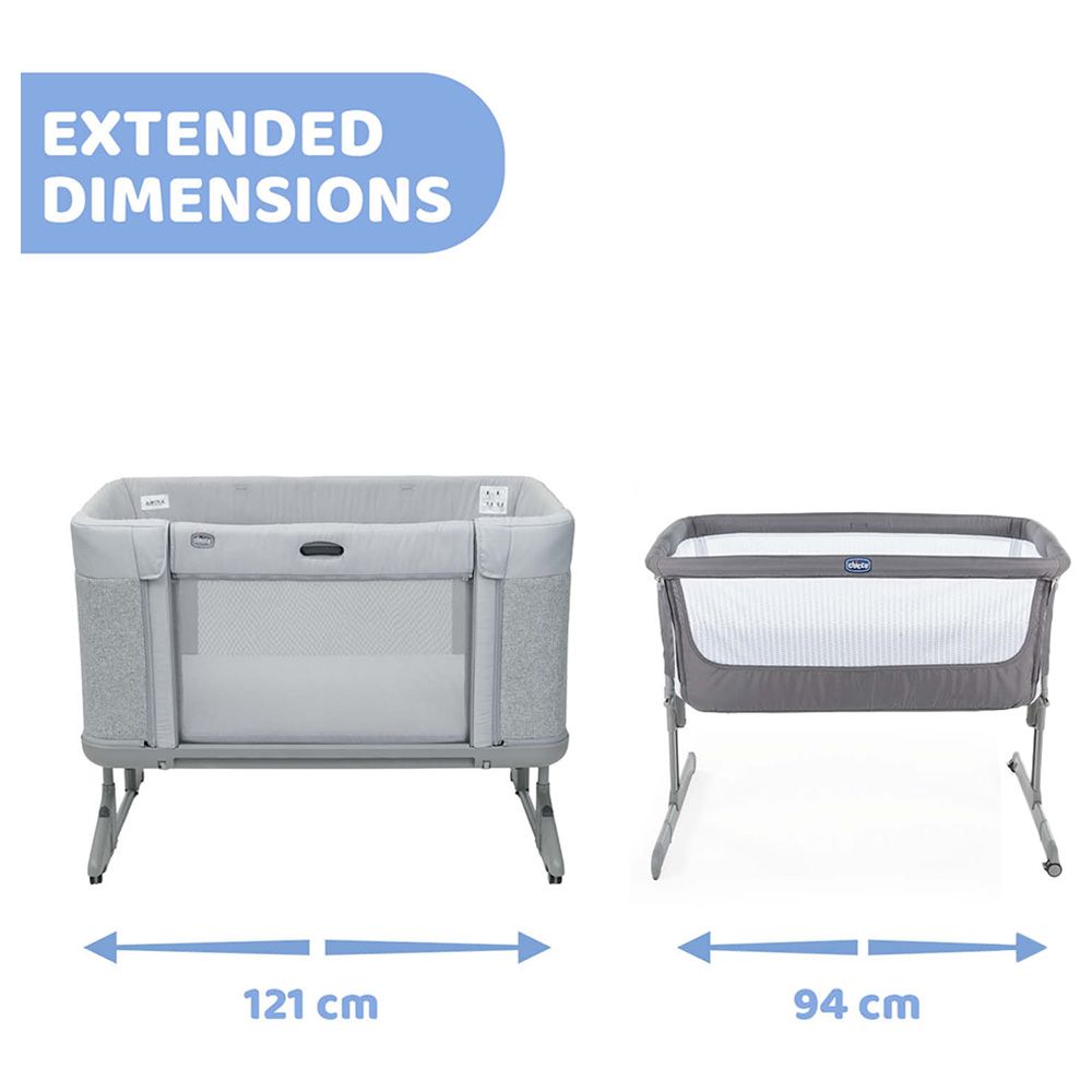 Chicco - Next2Me Forever Co Sleeping Crib - Ash Grey