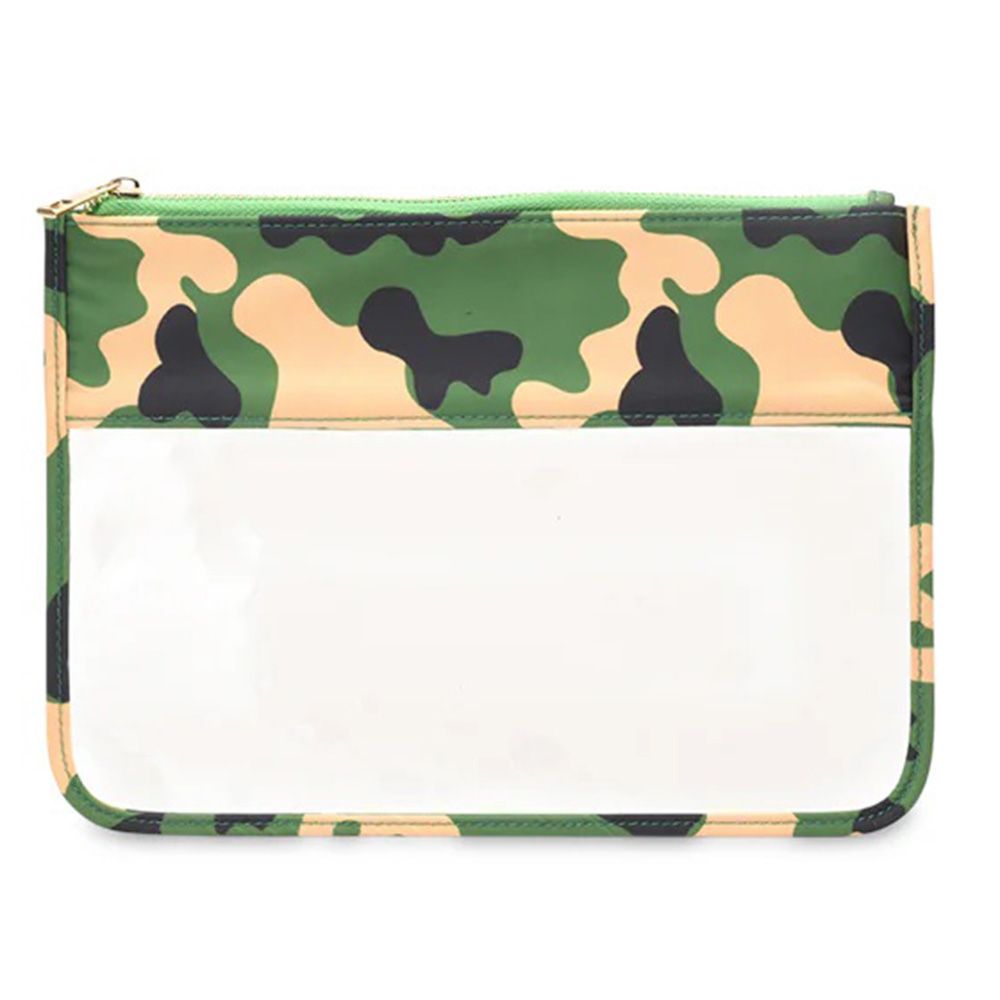 TheHappyTribe - Personalised Travel Pouch - Green Camouflage