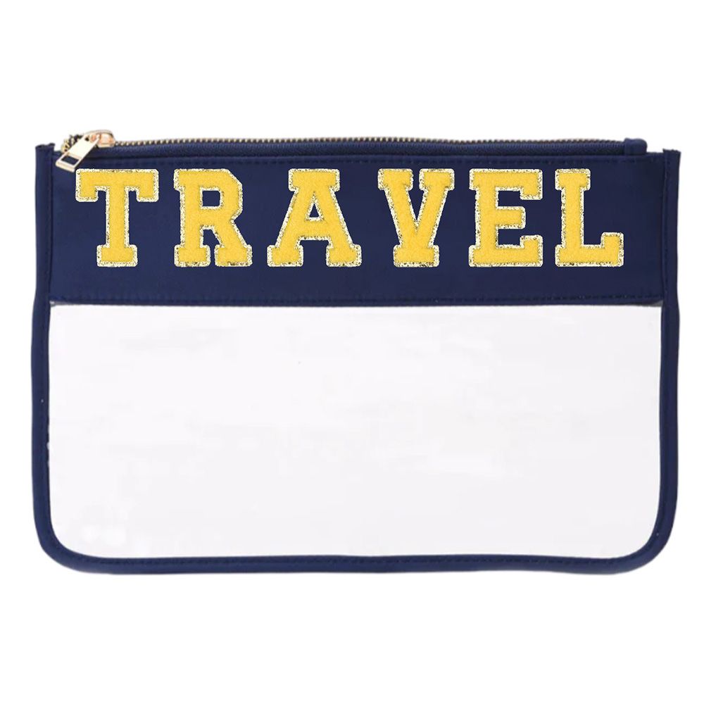 TheHappyTribe - Personalised Travel Pouch - Navy Blue