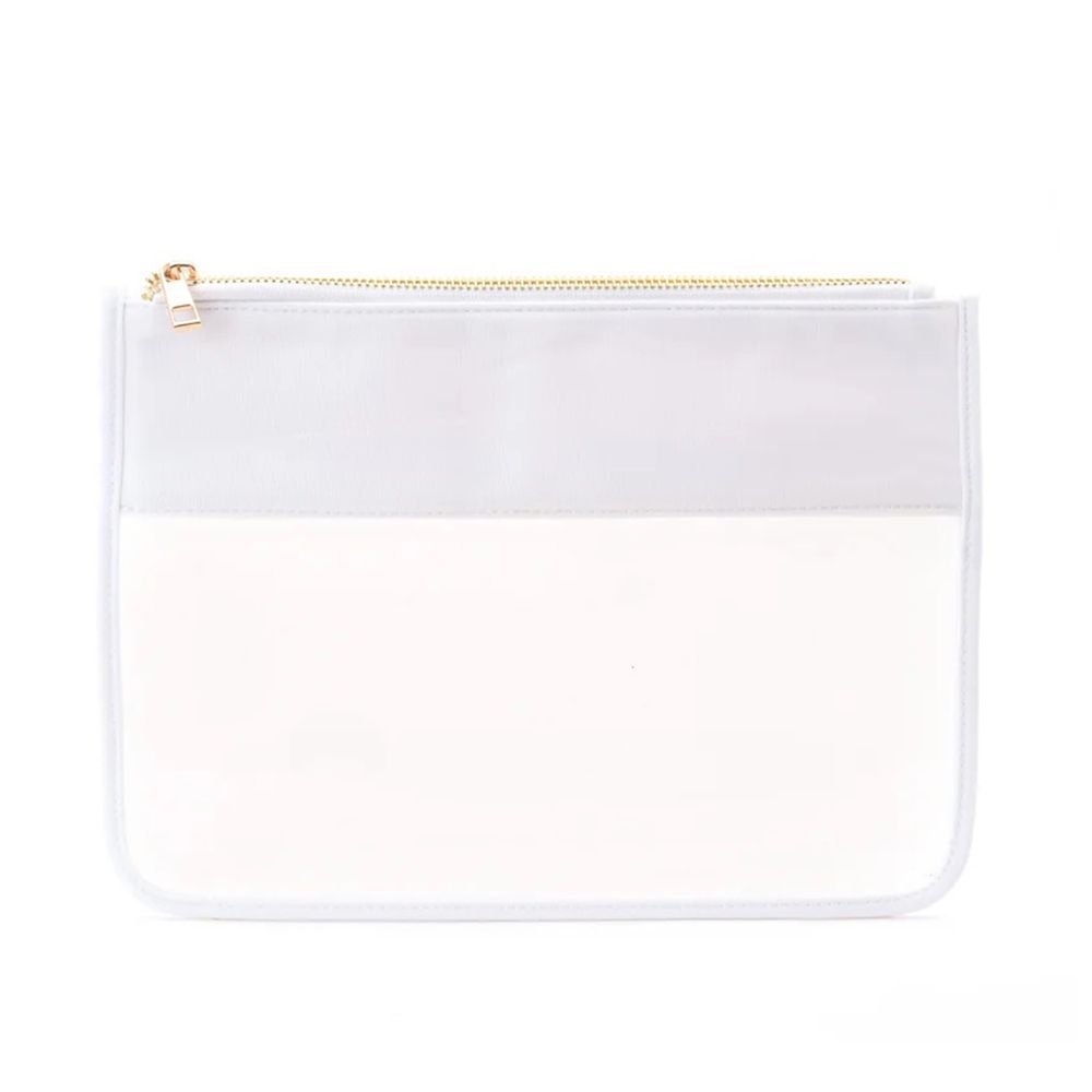 TheHappyTribe - Personalised Travel Pouch - White