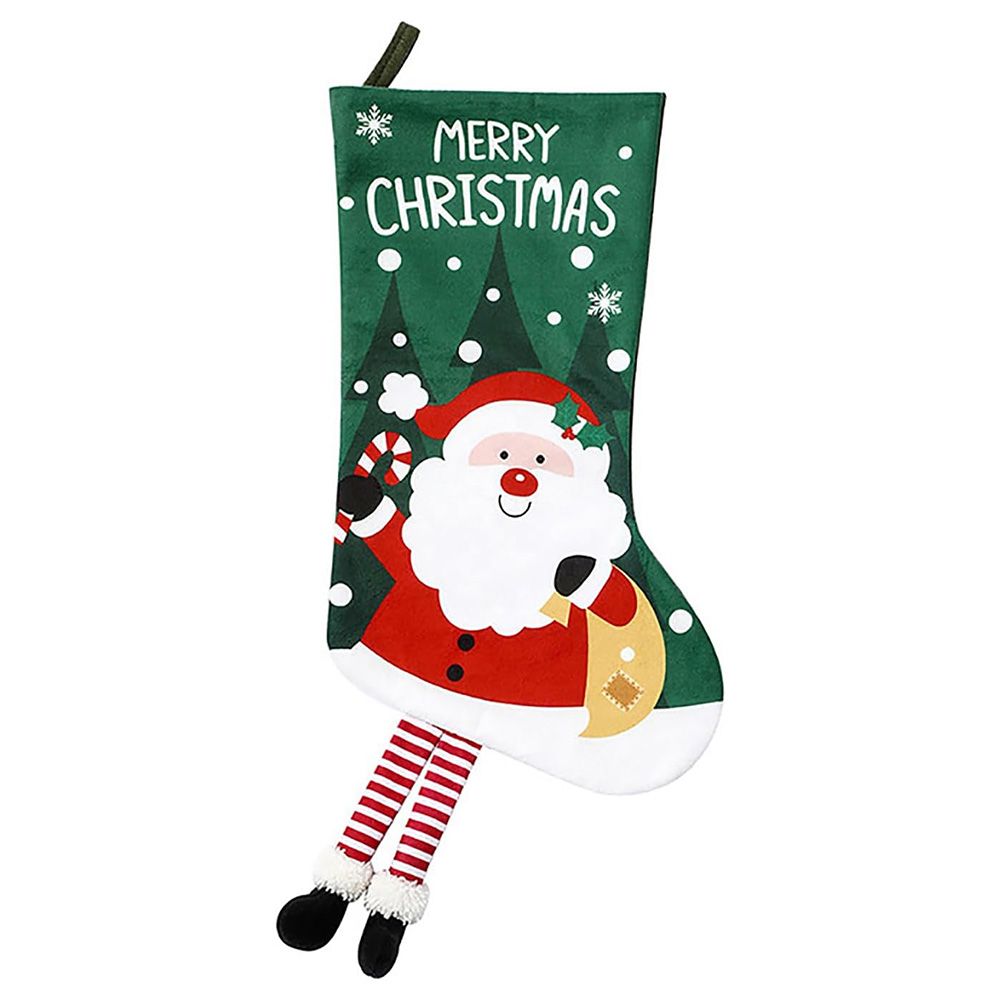 Brain Giggles - Classic Long Style Christmas Stocking - Santa Claus