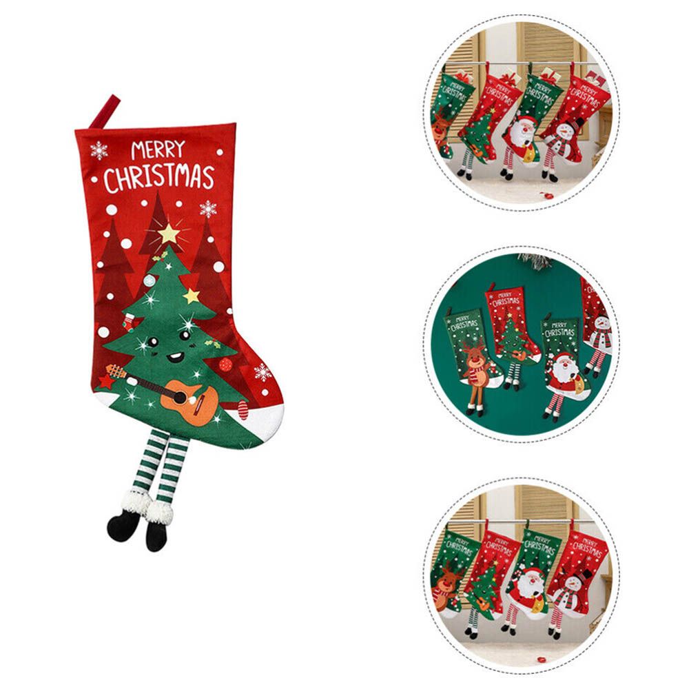 Brain Giggles - Classic Long Style Christmas Stocking - Christmas Tree