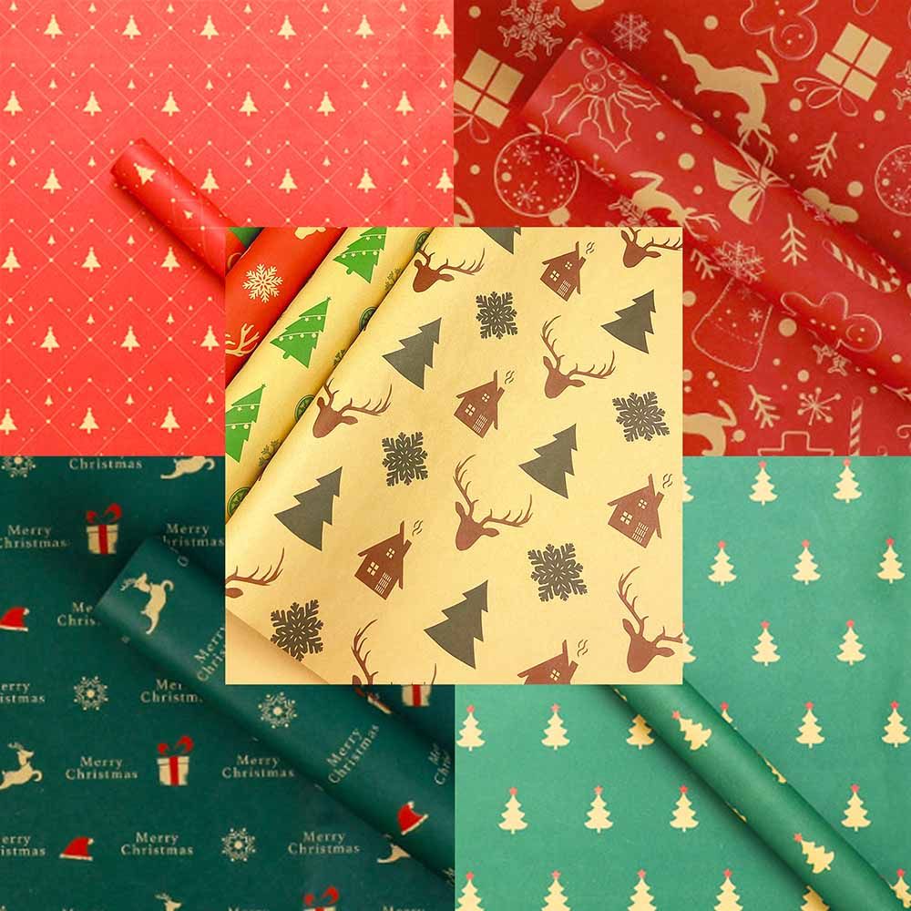 Highland - Christmas Gift Wrapping Papers - 50 x 71 cm - 5pcs