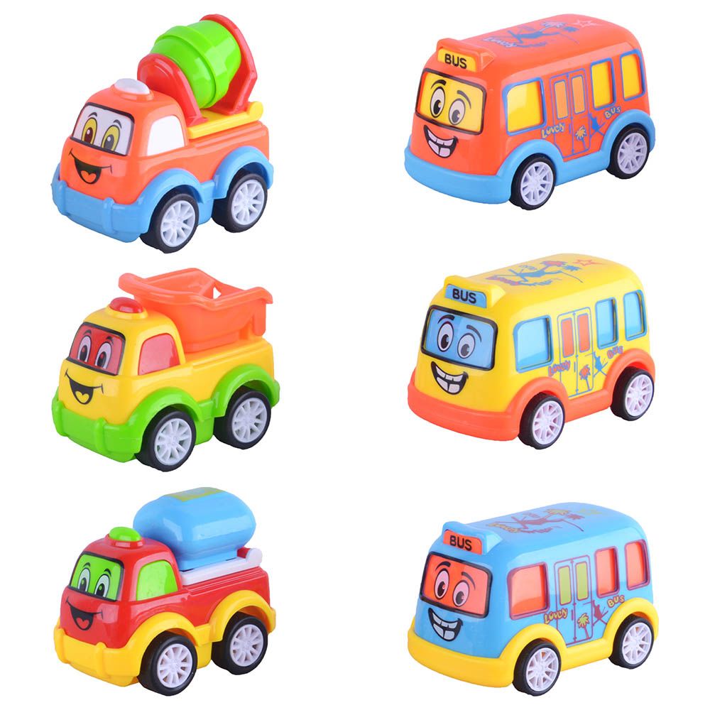 Kidzpro - Pull Back Funky Vehicles - 3pcs - Style May Vary