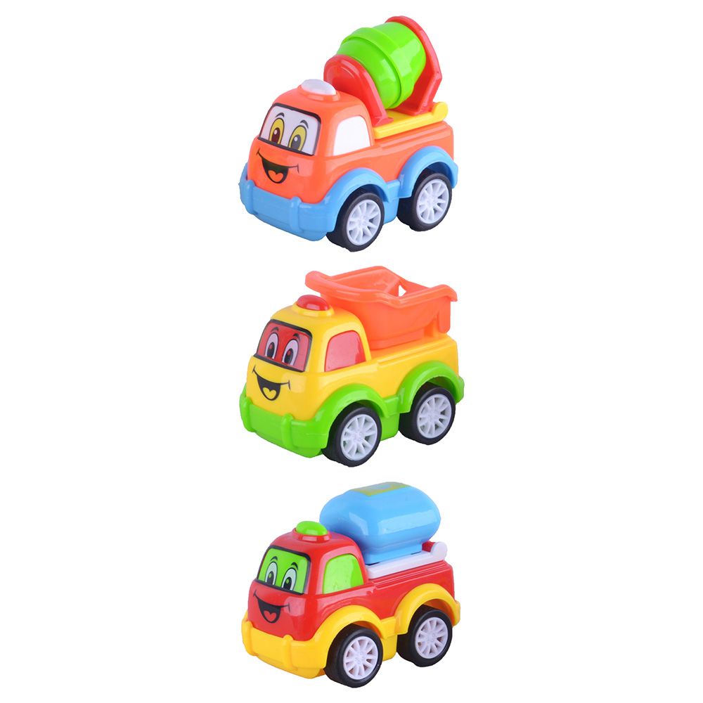 Kidzpro - Pull Back Funky Vehicles - 3pcs - Style May Vary