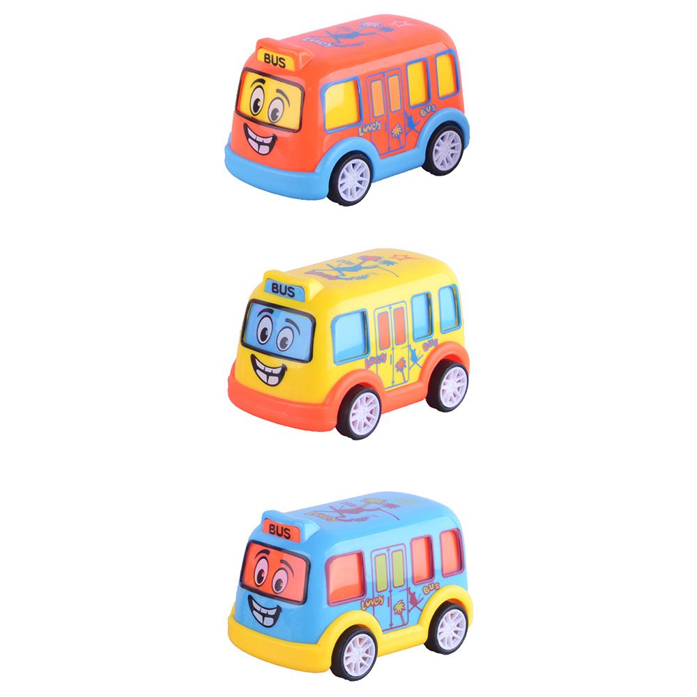 Kidzpro - Pull Back Funky Vehicles - 3pcs - Style May Vary