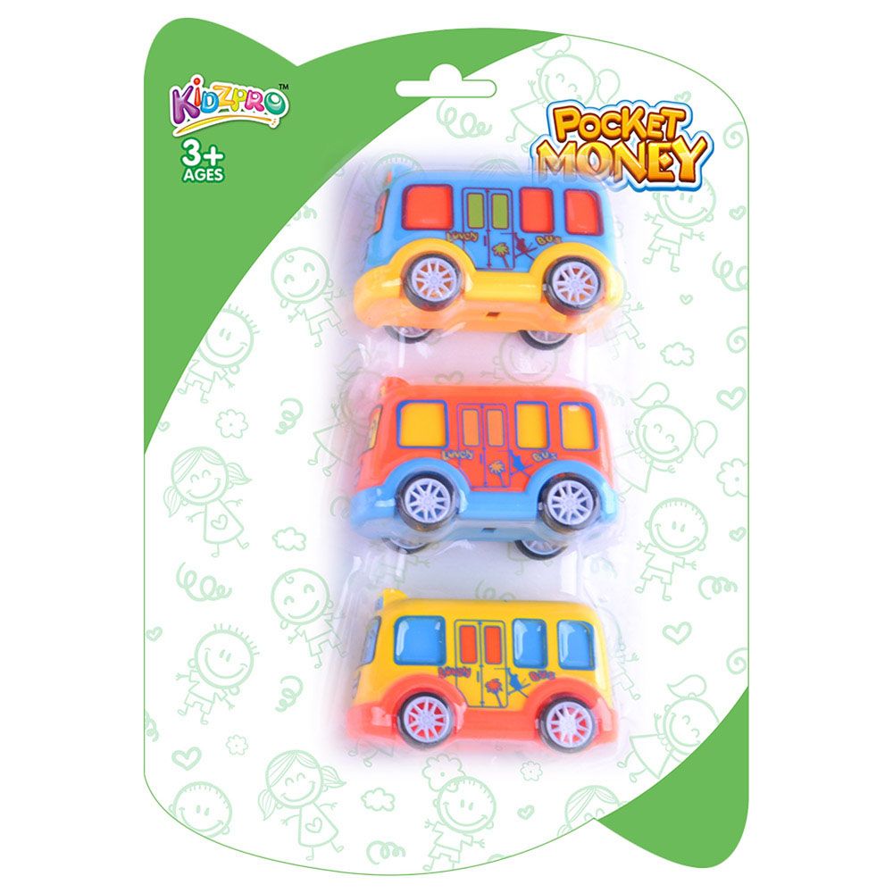 Kidzpro - Pull Back Funky Vehicles - 3pcs - Style May Vary