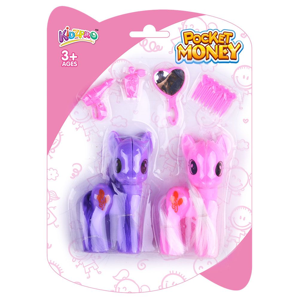 Kidzpro - Horse w/ Beauty Set - 6pcs - Color May Vary