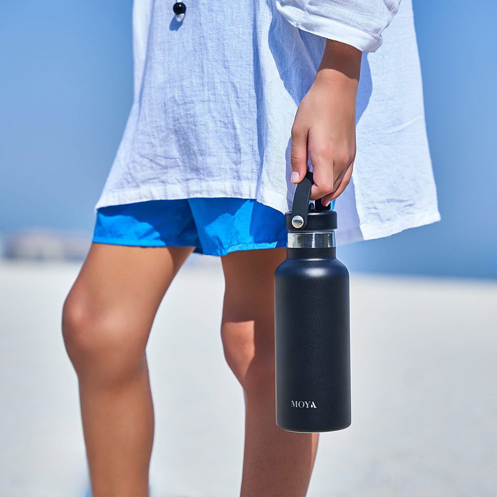 Moya - Starfish Insulated Stainless Steel Water Bottle - 500ml - Black