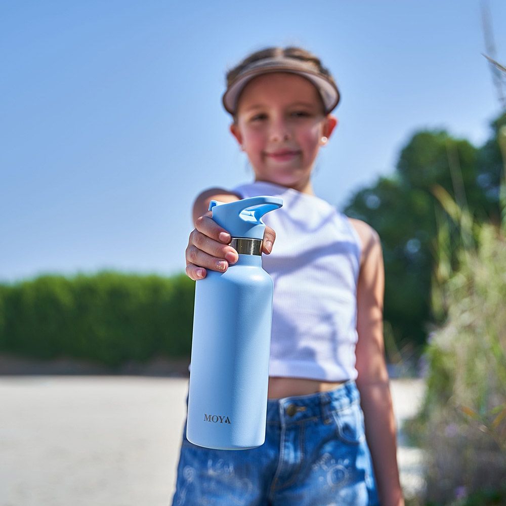 Moya - Starfish Insulated Stainless Steel Water Bottle - 500ml - Powder Blue