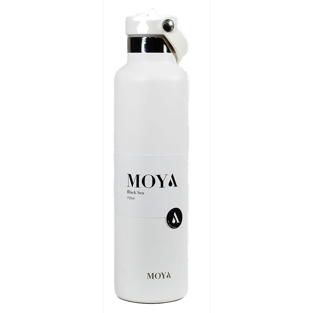 Moya - Black Sea Insulated Water Bottle - White - 700 ml