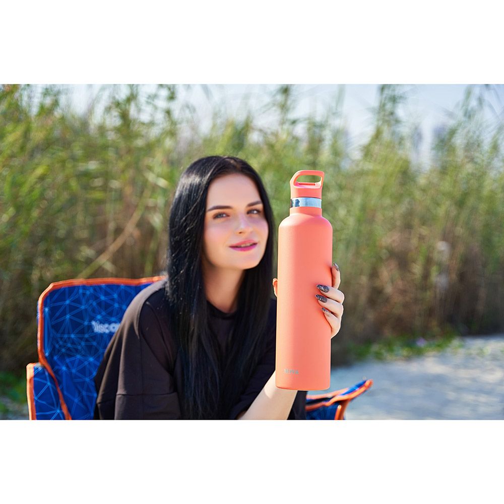 Moya - Coral Reef Insulated Water Bottle - Coral - 1 L