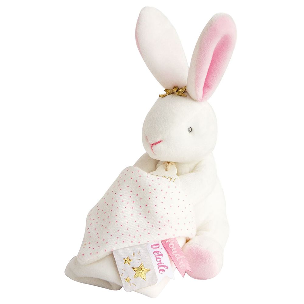 Doudou Et Compagnie - Star Bunny Comforting Toy - Pink - 10cm