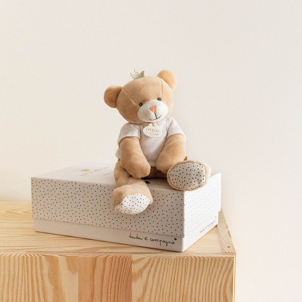 Doudou Et Compagnie - Prince Bear - Beige - 25cm