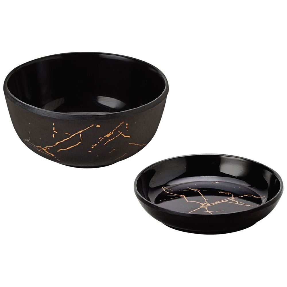 Dinewell - Melamine Ultra Dinner Set - Black - 30 Pcs