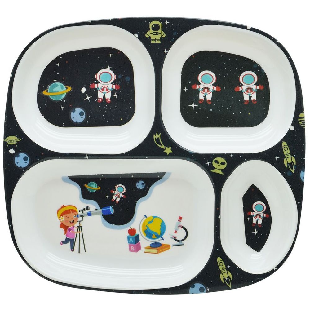 Dinewell - Kids Rectangle Plate - Astronaut