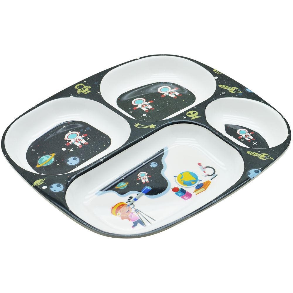 Dinewell - Kids Rectangle Plate - Astronaut