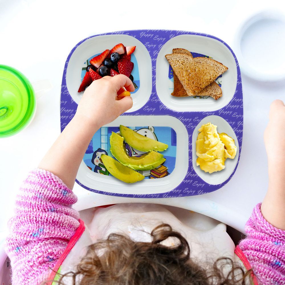 Dinewell - Kids Rectangle Plate - Study Time