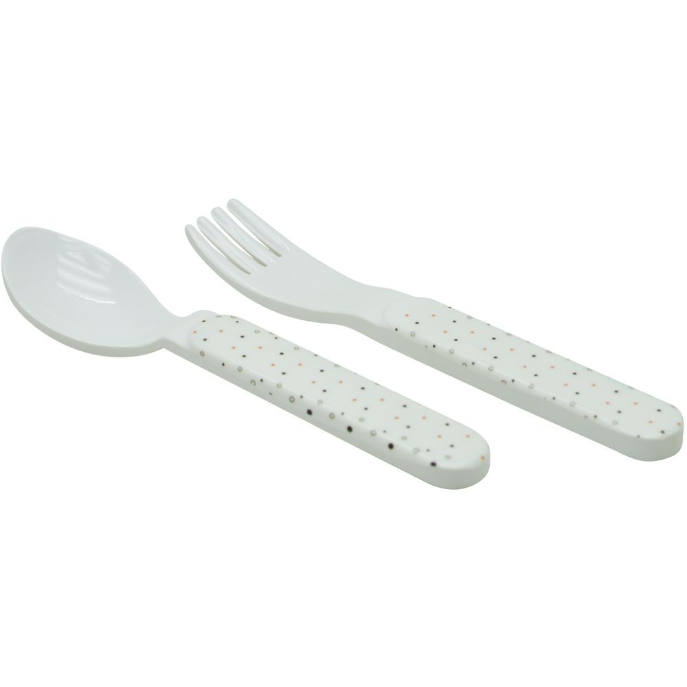 Dinewell - Kids Spoon And Fork Set - Animate - 2 Pcs - 6-Inch