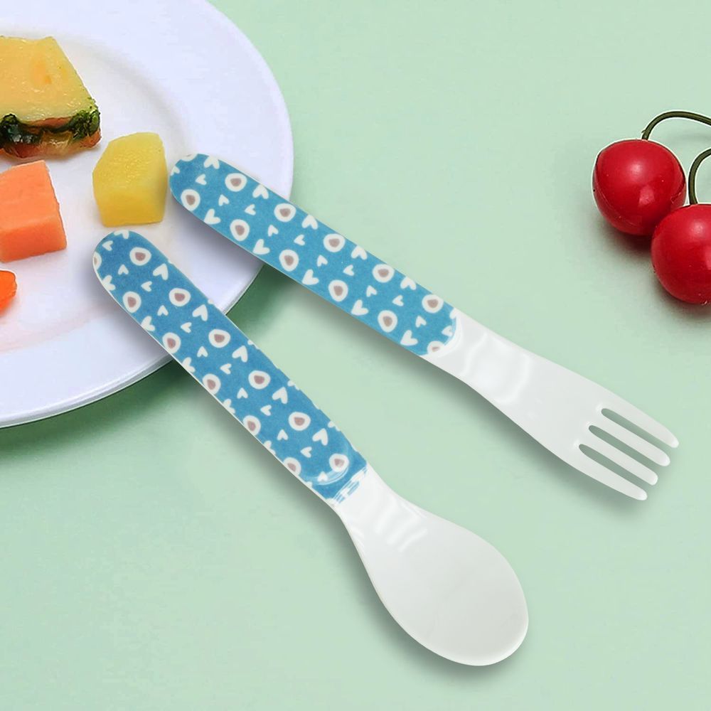 Dinewell - Kids Spoon And Fork Set - Panda - 2 Pcs - 6-Inch