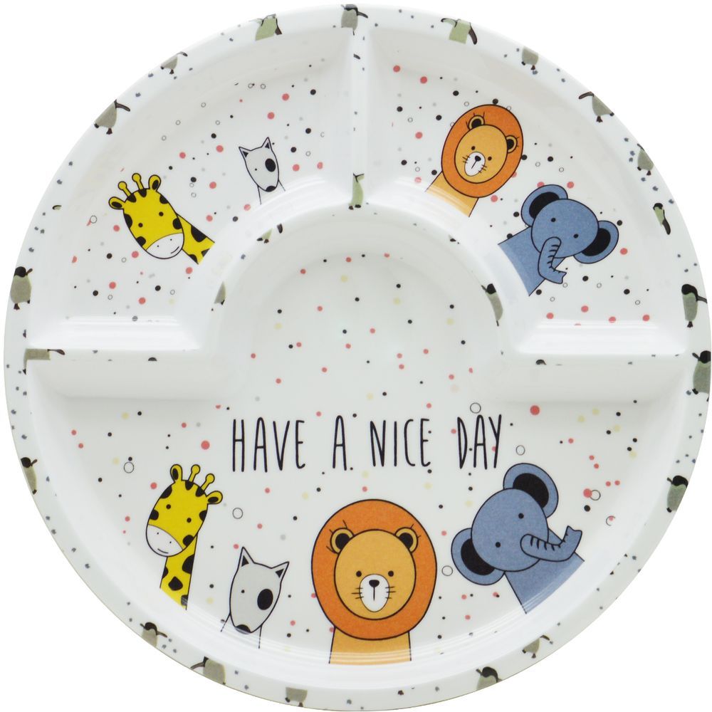 Dinewell - Kids Round Plate - Animate - 10-Inch