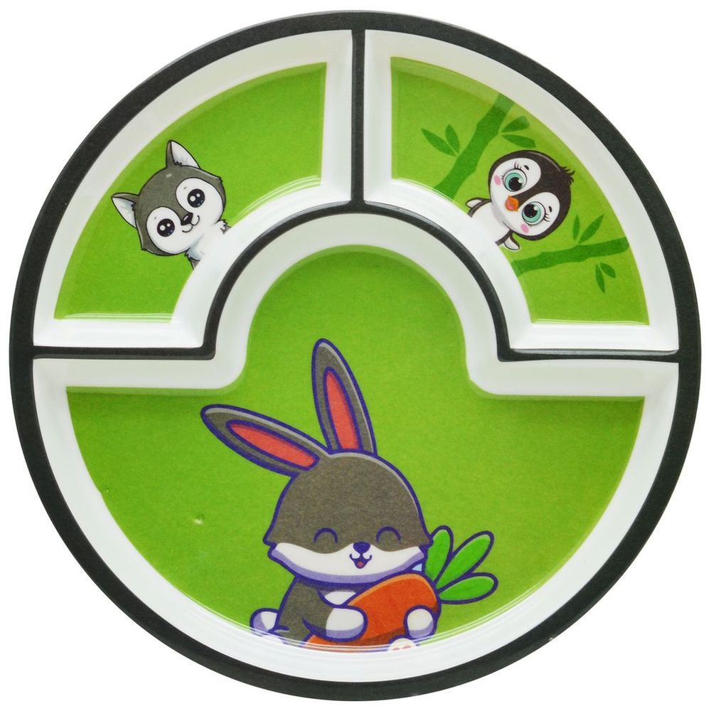 Dinewell - Kids Round Plate - Rabbit