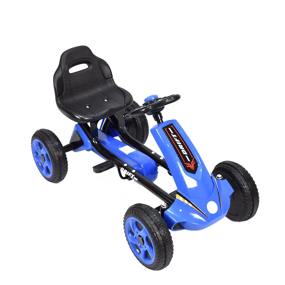 Amla - Ride-On Pedal Car With Adjustable Seat - Blue