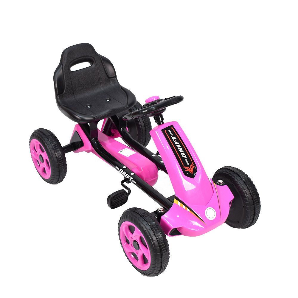 Amla - Ride-On Pedal Car With Adjustable Seat - Pink