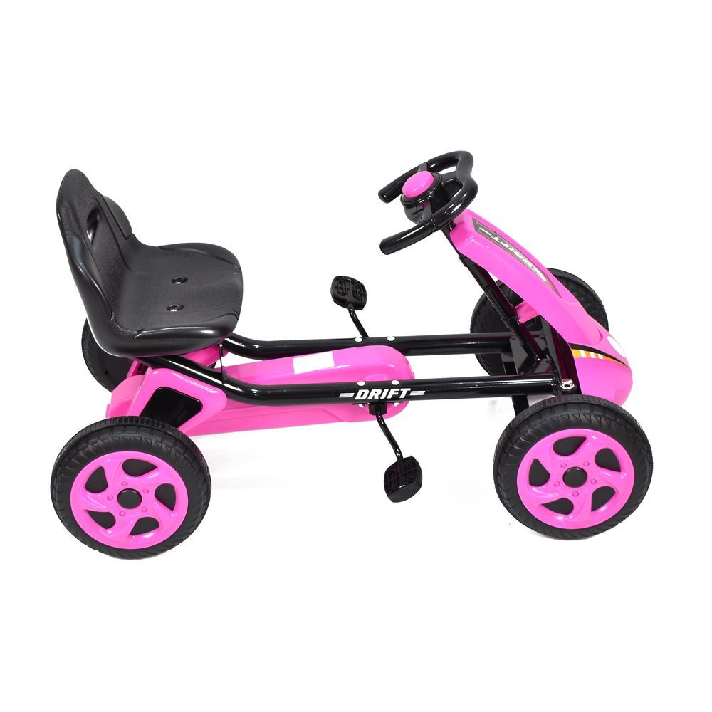 Amla - Ride-On Pedal Car With Adjustable Seat - Pink