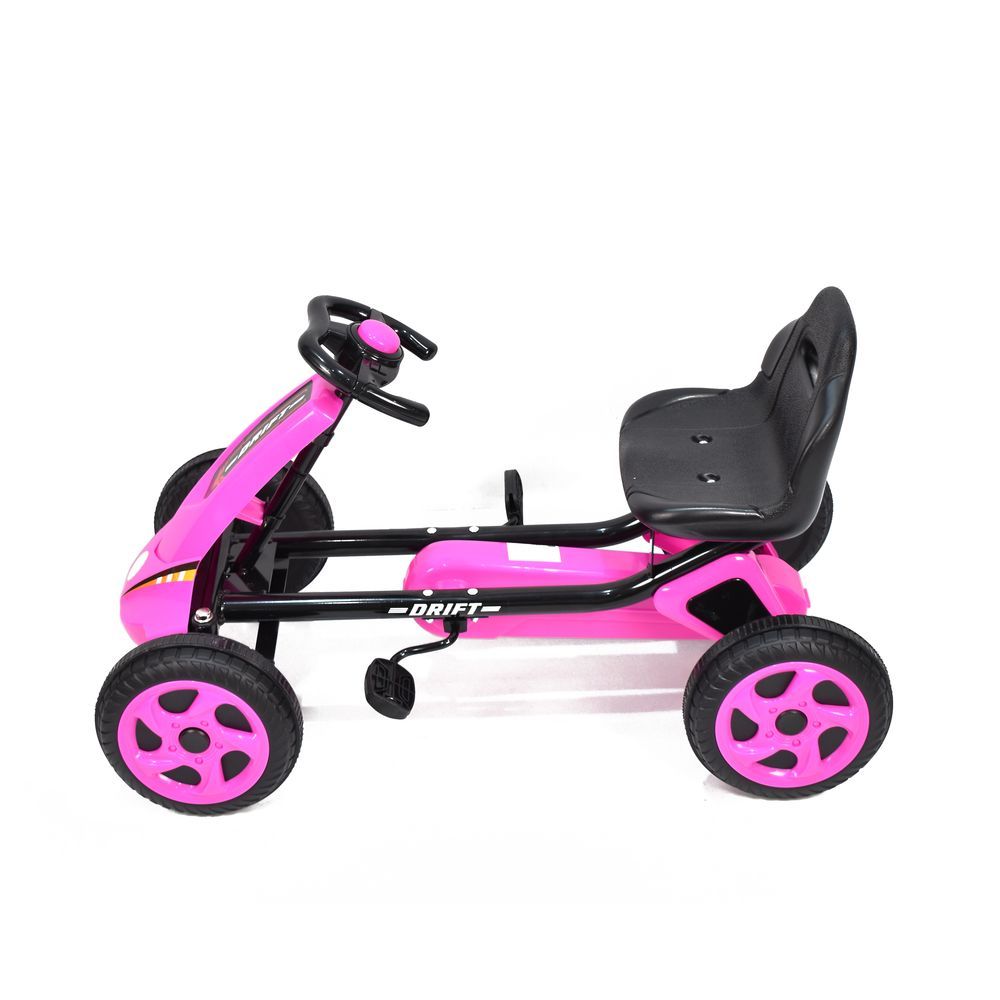 Amla - Ride-On Pedal Car With Adjustable Seat - Pink