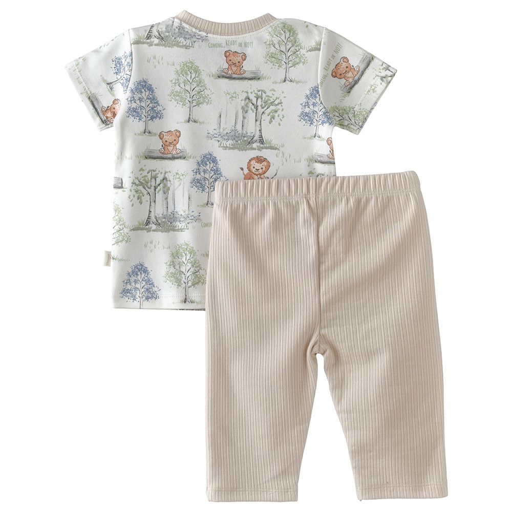 Elegant Kids - 2pc-Set - Breezy Buddies Boy's Cotton T-Shirt And Pants